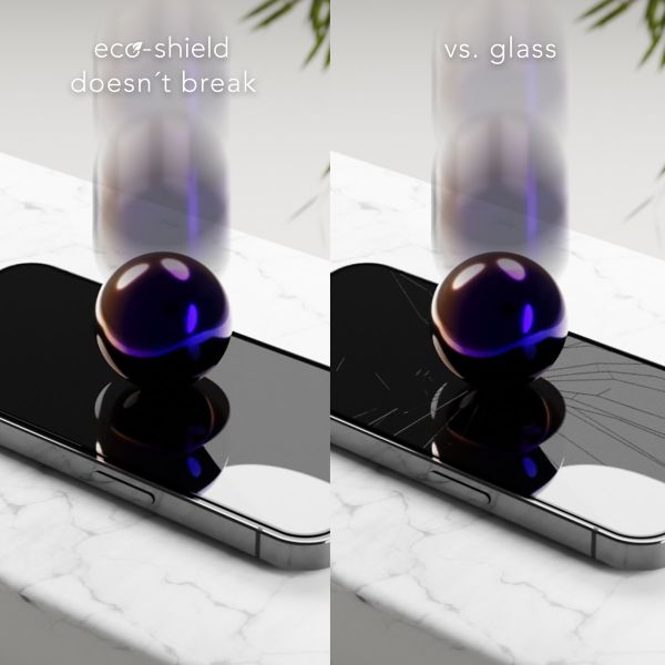 dbramante1928 Eco Shield Screenprotector - Nachhaltige Displayschutzfolie für das Apple iPhone 15 Pro Max