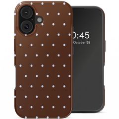 Selencia Vivid Rückabdeckung mit MagSafe Apple iPhone 17 - Happy Dots Chocolate