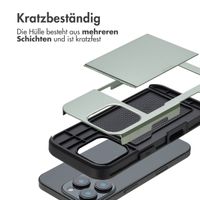 imoshion Backcover mit Kartenfach Apple iPhone 16 Pro - Grün