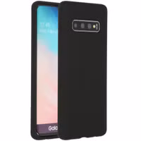 Accezz Liquid Silikoncase Schwarz für das Samsung Galaxy S10