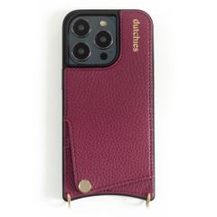 Dutchies Back Cover mit Kartenfach Apple iPhone 13 Pro Max - Ruby