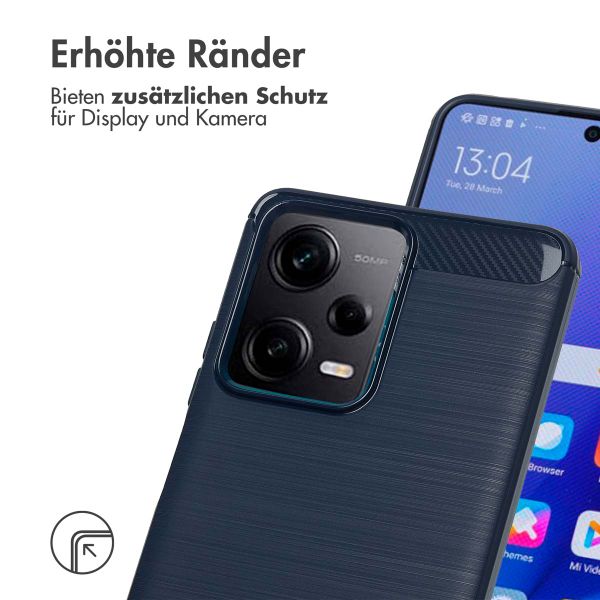 imoshion Brushed Back Cover für das Xiaomi Redmi Note 12 Pro / Xiaomi Poco X5 Pro (5G) - Dunkelblau