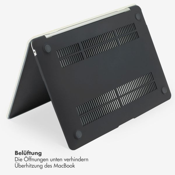 Selencia Cover mit gewebter Oberfläche für das MacBook Pro 14 Zoll (2021 / 2023 M3 chip / 2024 M4 chip) - A2442 / A2779 / A2918 / A3112 / A3185 / A3401 - Beige