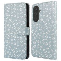 imoshion Design Klapphülle Samsung Galaxy A37 (5G) - Smoke Green Flowers