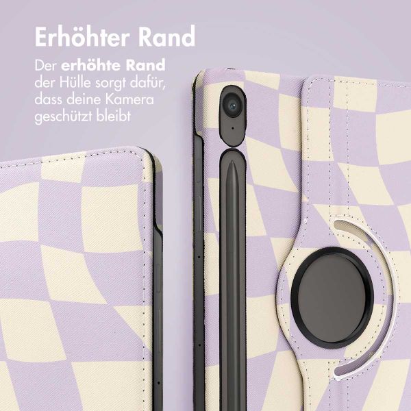 imoshion 360° drehbare Design Klapphülle Samsung Galaxy Tab S10 Lite / S10 FE / S9 FE - Dancing Cubes