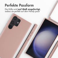 imoshion SilikonHülle mit Band Samsung Galaxy S23 Ultra - Sand Pink