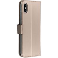Accezz Wallet TPU Klapphülle Apple iPhone Xs Max - Gold