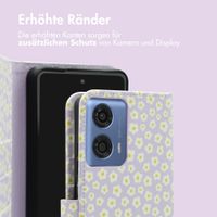 imoshion Design Klapphülle für das Motorola Moto G04 / G24 - White Daisy