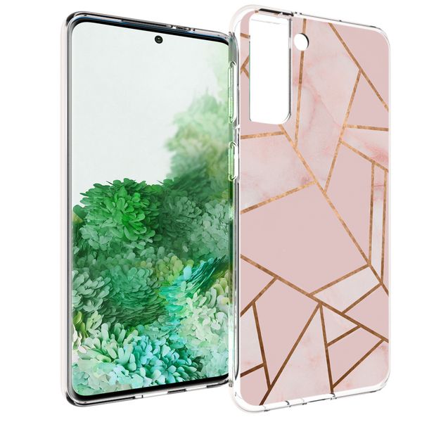 imoshion Design Hülle Samsung Galaxy S21 Plus - Pink Graphic