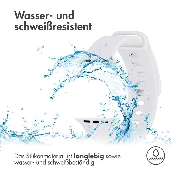 imoshion Silikonband für das Apple Watch Series 1-9 / SE - 38/40/41 mm / Series 10 - 42 mm - Weiß