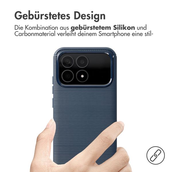 imoshion Brushed Back Cover Xiaomi Poco F8 Pro - Dunkelblau