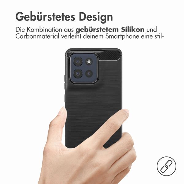 imoshion Brushed Back Cover Motorola Moto G86 Power - Schwarz