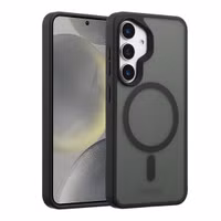 Accezz Rugged Frosted Back Cover mit MagSafe Samsung Galaxy S25 - Schwarz