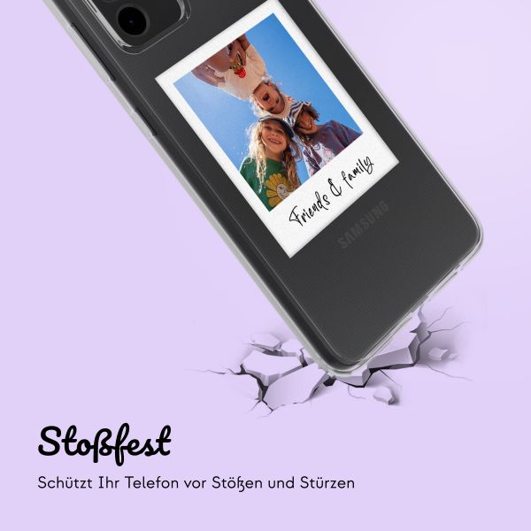 Personalisierte Hülle mit Polaroid Samsung Galaxy A53 - Transparent