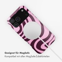 Selencia Vivid Rückabdeckung mit MagSafe Apple iPhone 17 Pro Max - Wavy Swirl Pink Plum
