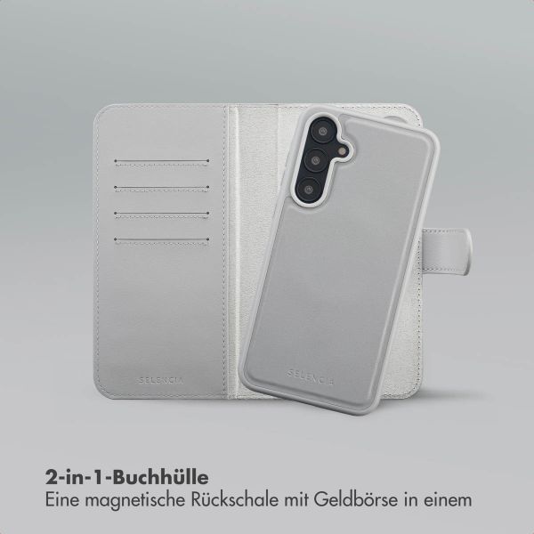 Selencia Olyn Abnehmbare Bookcase mit MagSafe Samsung Galaxy A55 - Grau