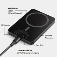 Selencia Vivid Powerbank 5.000 mAh - MagSafe und Qi - Black / Rebel Crush