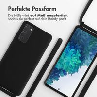 imoshion Silikonhülle mit Band für das Samsung Galaxy S20 FE - Schwarz