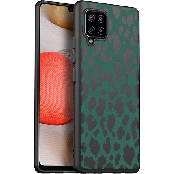 imoshion Design Hülle Samsung Galaxy A42 - Leopard - Grün / Schwarz