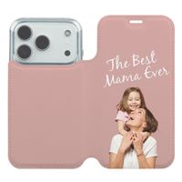 Gestalte deine eigene Compact Gel Klapphülle Apple iPhone 18 Pro / 17 Pro - Weiß