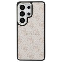 Guess 4G Leather Back Cover mit MagSafe Samsung Galaxy S26 Ultra - Gold Edge - Pink