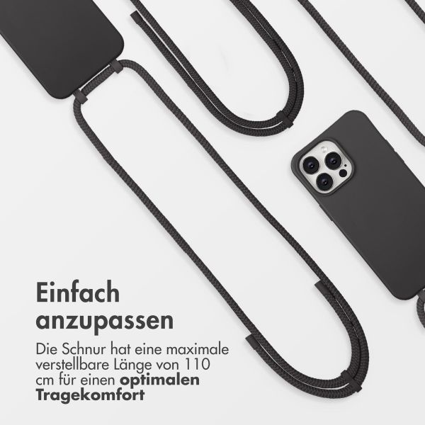 imoshion Color Backcover mit abnehmbarem Handykette und MagSafe Apple iPhone 14 Pro Max - Black Coffee