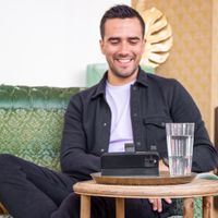 Accezz Premium Leather 2 in 1 Wallet Bookcase Samsung Galaxy A54 (5G) - Schwarz