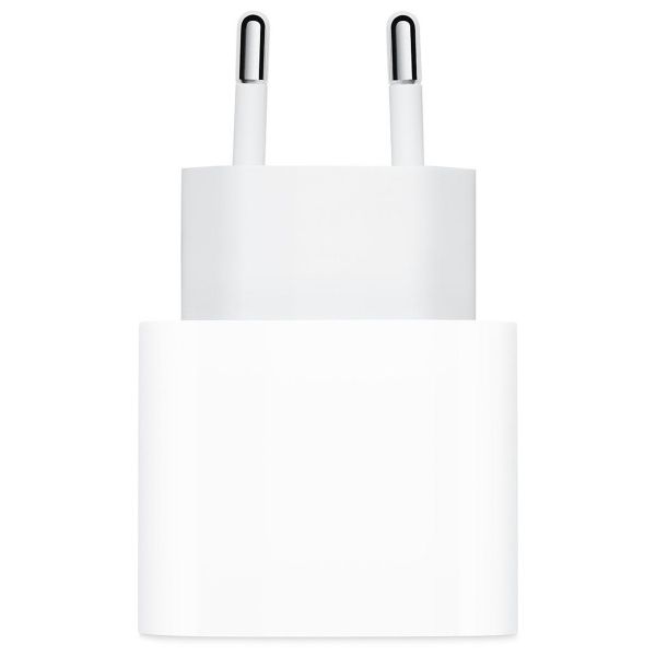 Apple Original USB-C Power Adapter 20 Watt + Original USB-C auf USB-C Ladekabel - 1 Meter - Weiß