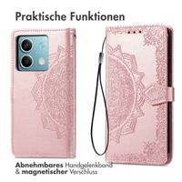 imoshion Mandala Klapphülle für das Xiaomi Redmi Note 13 (5G) - Rose Gold