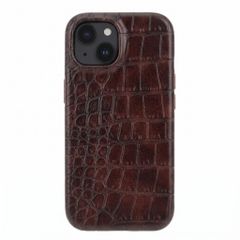 Selencia Croco Backcover mit MagSafe Apple iPhone 14 / 13 - Choco Brown