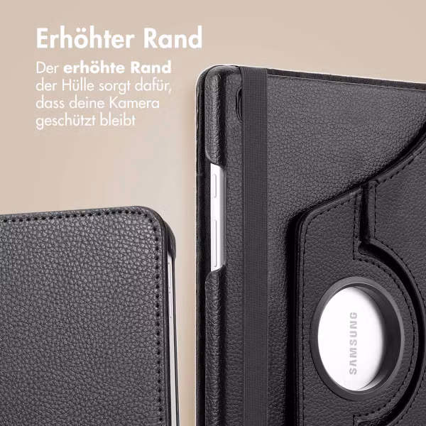 imoshion 360° drehbare Klapphülle Galaxy Tab S6 Lite / Tab S6 Lite (2022) / Tab S6 Lite (2024) - Schwarz