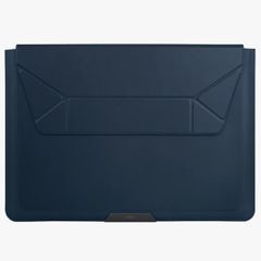 Uniq Oslo Laptop Hülle 14 Zoll - Laptop Sleeve mit faltbarem Laptopständer - Navy Blue