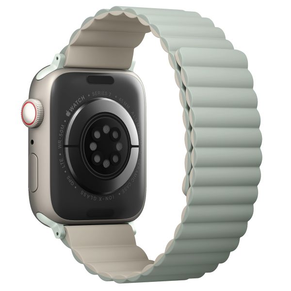 Uniq Revix doppelseitiges Armband für die Apple Watch Series 1 bis 10 / SE / Ultra (2) (44/45/46/49 mm) - Salbei/Beige