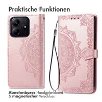 imoshion Mandala Klapphülle für das Xiaomi Redmi Note 14 5G - Rose Gold