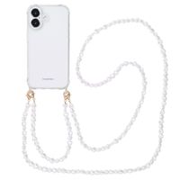 imoshion Back Cover mit Band + Armband iPhone 16 - Perlenherzen