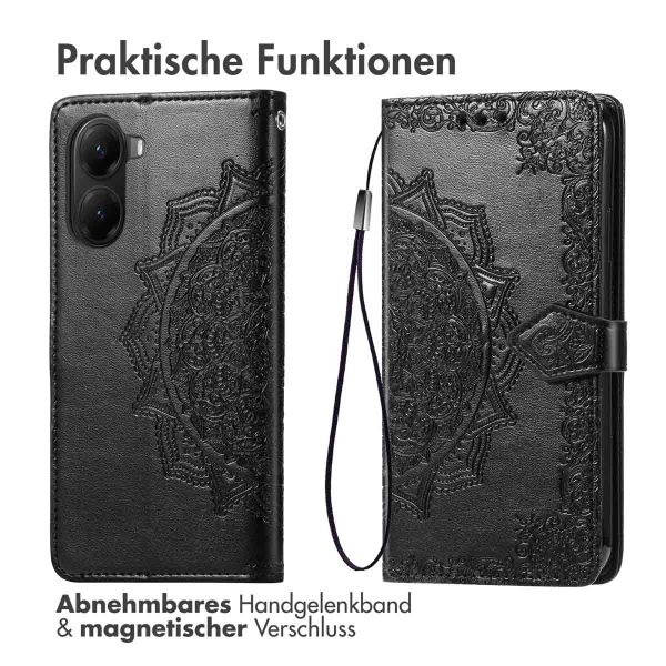 imoshion Mandala Klapphülle Xiaomi Poco X7 Pro - Schwarz