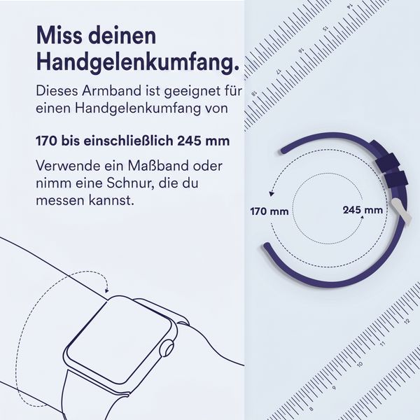 Apple Sport Loop Armband für  Apple Watch | 44/45/46/49 mm - Größe XL - Tornado Gray