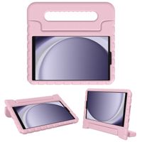 imoshion Schutzhülle mit Handgriff kindersicher für das Samsung Galaxy Tab A9 8.7 Zoll - Hellrosa