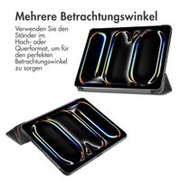 imoshion Design Trifold Klaphülle Apple iPad Pro 11 (2024) M4 - Black Marble