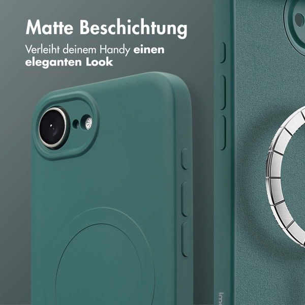 imoshion Color Back Cover mit MagSafe iPhone 16e - Dunkelgrün