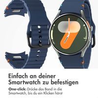 imoshion Wave Silikonarmband für das  Samsung Galaxy Watch 4 / 5 / 6 / 7 / FE (20 mm) - Dunkelblau