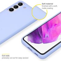 Accezz Liquid Silikoncase Samsung Galaxy S22 - Violett