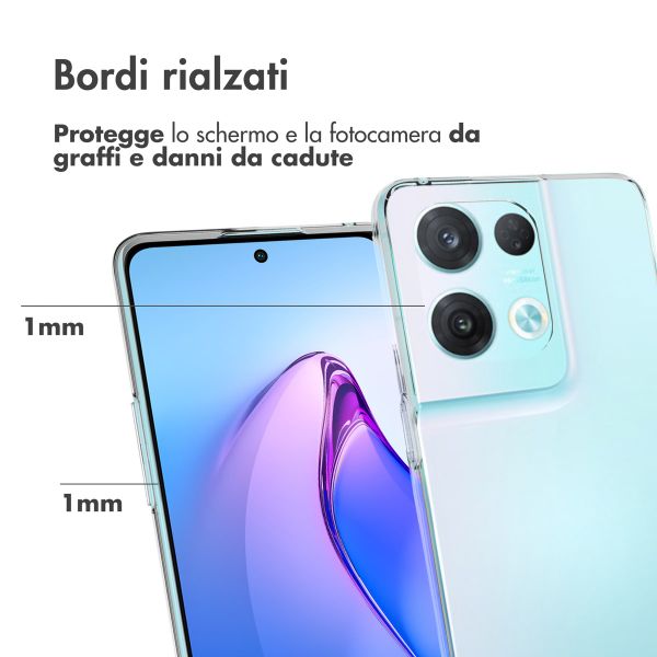Accezz Clear TPU Backcover Oppo Reno 8 Pro 5G - Transparent