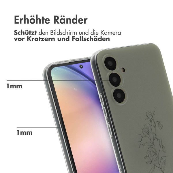 imoshion Design Hülle für das Samsung Galaxy A54 (5G) - Floral Green