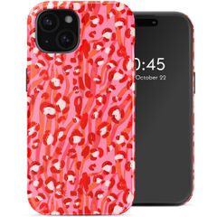 Selencia Vivid Tough Back Cover mit MagSafe für das iPhone 15 - Wild Spots Lipstick