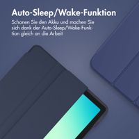 Accezz Smarte Klapphülle aus Silikon Samsung Galaxy Tab A11 Plus / A9 Plus - Dunkelblau