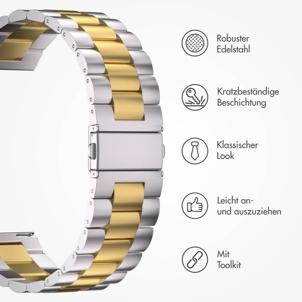 imoshion Edelstahlarmband -   Universelle 22 mm Anschluss - Silber und Gold