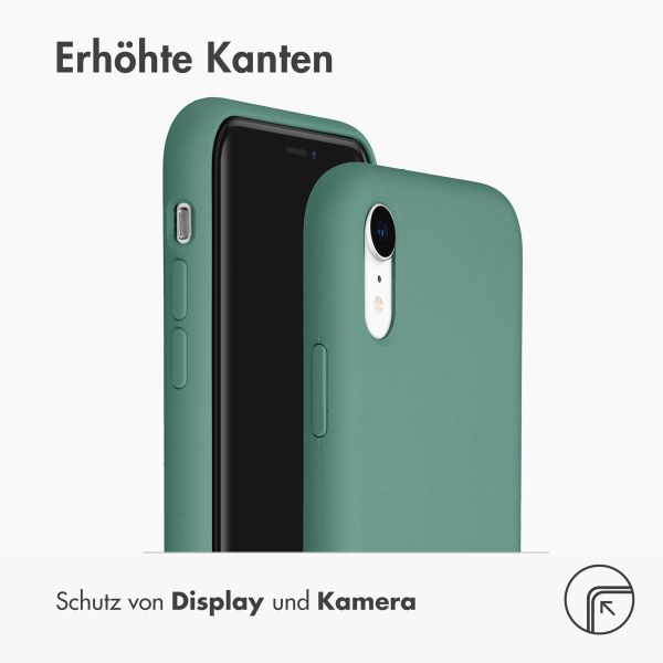 Accezz Liquid Silikoncase Apple iPhone Xr - Dunkelgrün