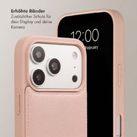 Selencia Nova HandyHülle mit Kordel und Kartenhalter Apple iPhone 17 Pro - Dusty Rose