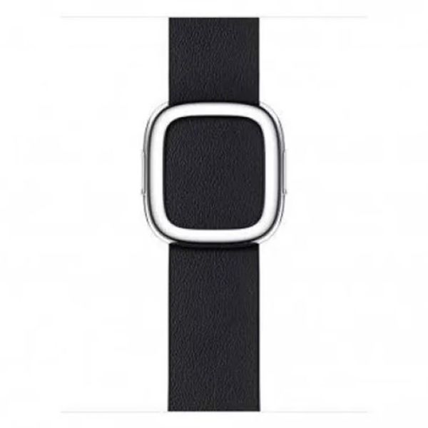 Apple Leather Band Modern Buckle Apple Watch Series 1 bis 9 / SE (38/40/41 mm) | Series 10 (42 mm) - Größe L -Ink